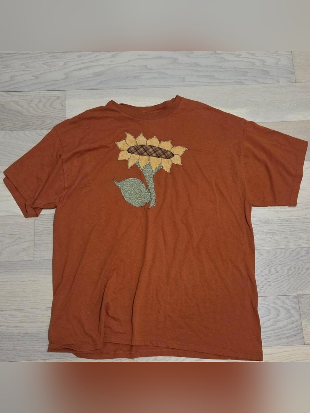 Vintage Sunflower Patchwork Top